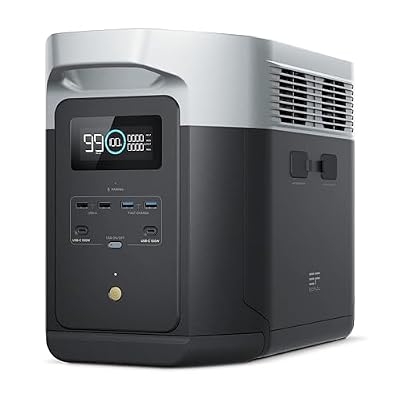 EF ECOFLOW Portable Power Station DELTA 2 Max, 2400W LFP Solar Generator, Full Charge in 1 Hr, 2048Wh Solar Powered Generator for Home Backup(Solar Panel Optional)