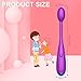 Foot Massager, Mini Vibrator with 10 Vibration Modes, Rechargeable Clitoral G-spot Vibrator Bullet-Type Vibrator, Waterproof and Powerful Portable Massager for Couples Travel (Purple)