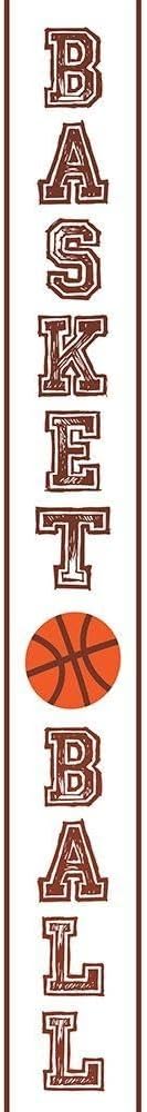 ArtDirect Basketball Banner Unframed Art Print Giclee Poster by Villa, Milli - Ready for Framing with Customization Sizes 2x10, 2x14, 3x20, 6x36, 8x48, and 10x60 Inches