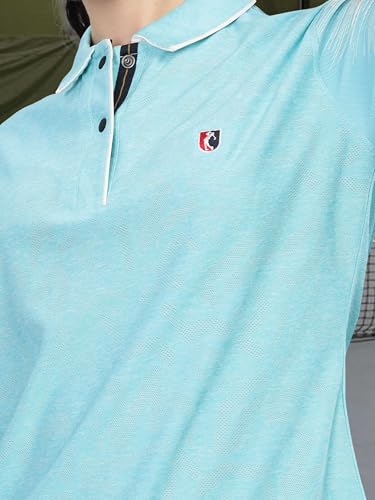 Image of STELLERS Women's Half Sleeve Active Wear Polo T-Shirt| Feather Touch Feel | Regular Fit | Odour Resistant | Anti-Static | Wrinkle Free | Quick Dry | Stretchable | Lightweight | Sweat-Proof