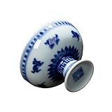 SQMSK 50 ml, 7 x 4,7 cm, Jingdezhen Nachahmung, antikes Qing-Qianlong-Porzellan, blaue und weiße Porzellantassen, künstlerische Teetasse, chinesische Keramik-Teetassen für Geschäfts-Geschenk, Sammeln