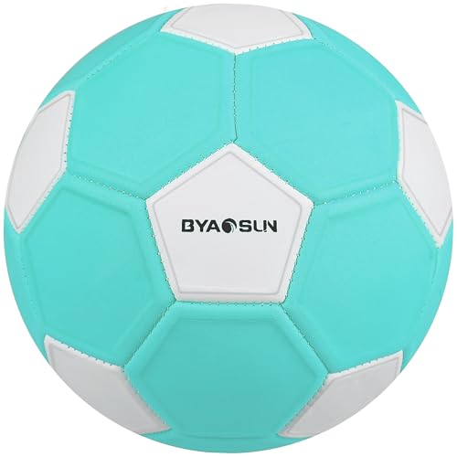 BYAOSUN Curve Size 4 Soccer Ball for Kids Indoor & Outdoor