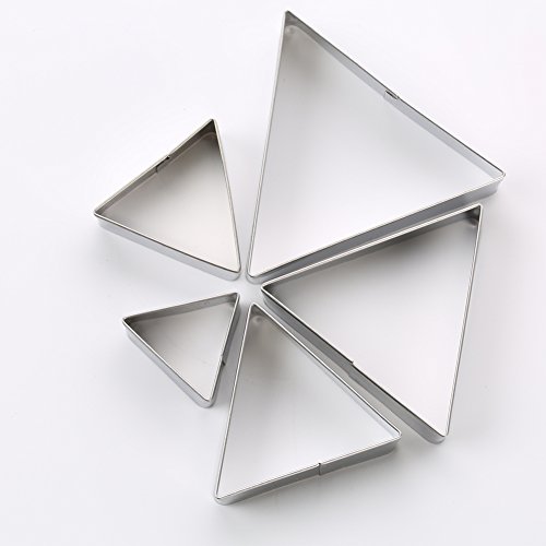Sk Triangle Shape Cookie Cutter Set, Stainless Steel, 5-Piece, Small(2.7In) #TOP7