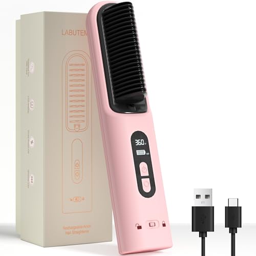 Cordless Hair Straightener Comb with Negative Ions
