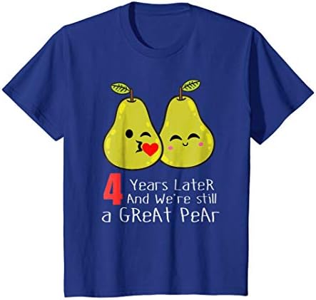 4th Wedding Anniversary Shirt Gifts Funny Couples T-shirt