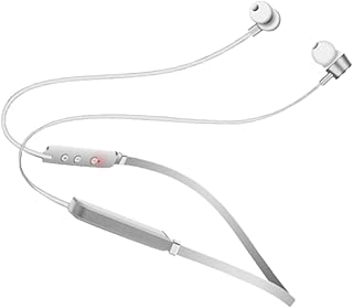 Hemobllo Fones De Ouvido Estéreo Fones De Ouvido Esportivos Sobre O Ouvido Fones De Ouvido Pescoço Usando Fone De Ouvido Baixo Fone De Ouvido Esportivo Placa De Combinação Branca Fones De