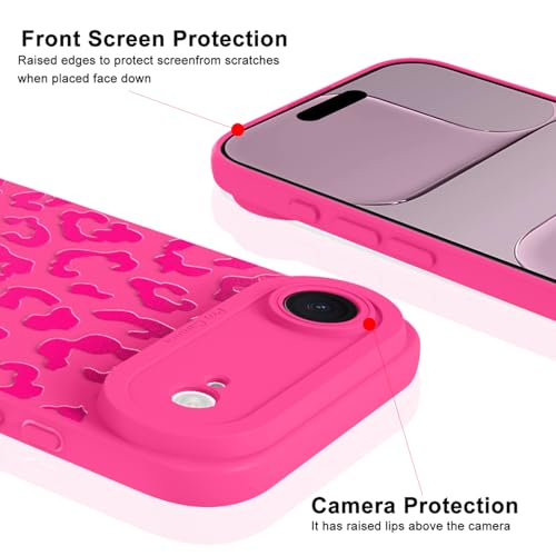 Image of ZIYE for iPhone Air Case Hot Pink Leopard Pattern Phone Case