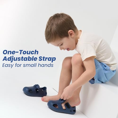 SC TBYF Toddler EVA Quick-Dry Splash Sandals Non-Slip Closed Toe Water Shoes — view 6