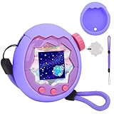 YouKnow Silicone Case for Tamagotchi Paradise Interactive Toy Digital Pet, with Screen Protector and Wrist Strap (Purple)