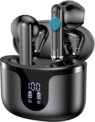 BHNYBWUL Wireless Earbuds Bluetooth Headphones 5.3 Stereo...
