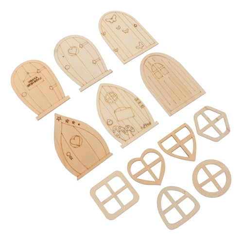 DOITOOL 48stücke Gartentüren Aus Holz Unbemalt Für Diy Projekte Mit Holzscheiben Und Brettern Zum Bemalen Und Handwerken Leicht Zu Lagern Verwenden DOITOOL 48stücke Gartentüren Aus Holz Unbemalt Für Diy Projekte Mit Holzscheiben Und Brettern Zum Bemalen Und Handwerken Leicht Zu Lagern Verwenden