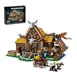 Aimmob Mittelalter Nordische Wikinger Haus Klemmbausteine, Vikings Architecture Häuser Modell,...