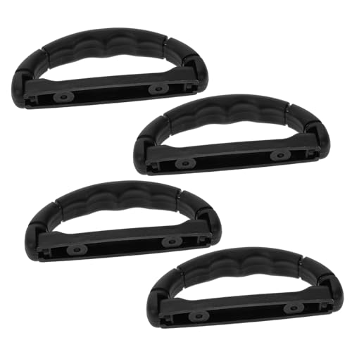 LEDMOMO 4個 ペット用送水ハンドル 犬 ッカー 犬用コンディショナー 毛抜き用犬用ブラシ ーナー 犬のジャンパー プラスチックグリ ハンドル 交換用プラスチックハンドル Black