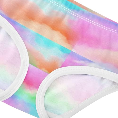 Joisal Colorful Girls Underwear Toddler 2t Cotton Cute Panties Girl Abstract Colorful Cloud Rainbow Kids Briefs Undies4