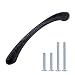 Produktbild AmazonBasics - Bogengriff, Möbelgriff, nach innen schmal zulaufend, Länge: 7,62 cm (Lochmitte zu Lochmitte: 6,4 cm), Antik-Silber, 10er-Pack