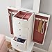 Powell Furniture Jewelry Armoire, White, 13