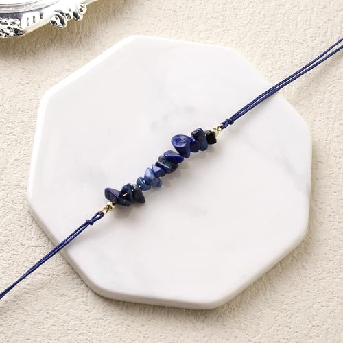 Image of Salty Rakhi for Brother & Bhaiya Bhabhi | Wrist Band Gift Pack for Sister, Bro, Bhaiya and Bhabhi | Bracelet for Men, Women | Fancy Jewellery Combo Gifts | Gift for Rakshabandhan | Traditional Rakhi Gift