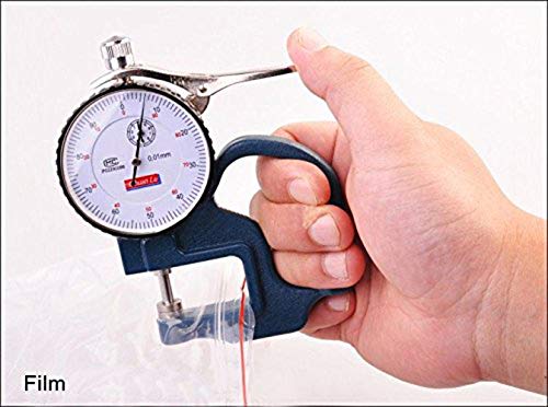 Medidor de espesor de dial 0-10 mm para materiales blandos miniatura 4