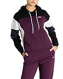  Fila Sudadera Colorblock Morado/Azul Mujer S