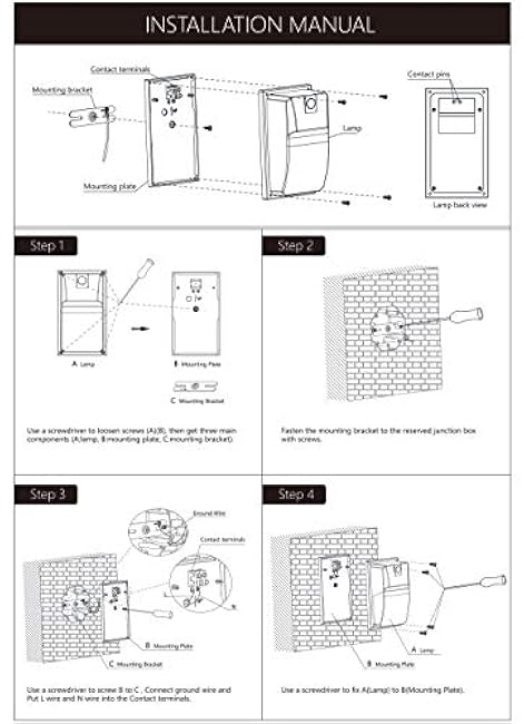 DAKASON 18W LED Wall Pack Light with Dusk-to-Dawn Photocell, 2160LM 5000K Daylight Wall Mount Outdoor Lighting Fixture IP65 Waterproof, 100-277V ETL Listed, 4 Pack