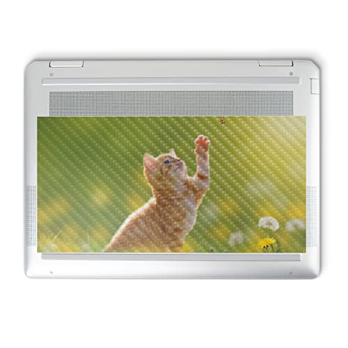 Image of MightySkins Carbon Fiber Skin Compatible with HP Spectre x360 14 inch (2022) Full Wrap Kit - Kitty Dreams | Protective, Durable Textured Carbon Fiber Finish | Easy to Apply | Made in The USA