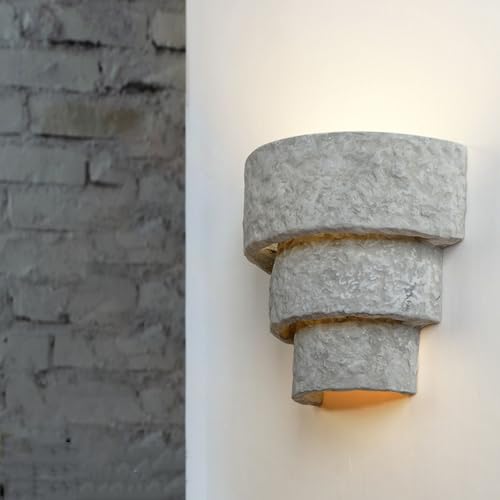 FAZRPIP Apliques de Pared de Cemento Modernos Accesorios de iluminación de Pared Iluminación de Pared de Cemento Elegante para Sala de Estar Dormitorio Baño Pasillo Puerta Escalera Mesita de Noche
