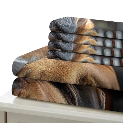 Linge de lit microfibre 3D Boxer housse de couette douce hypoallergénique single