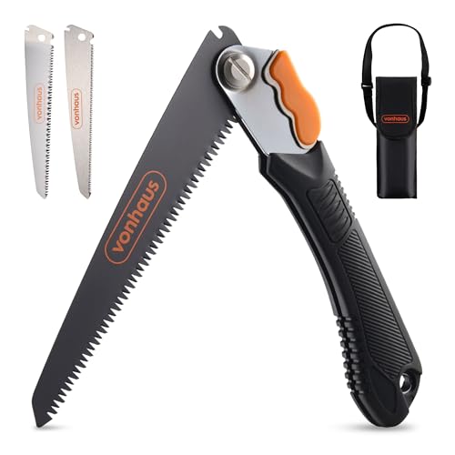 VonHaus Folding Pruning Saw with 3 Blades