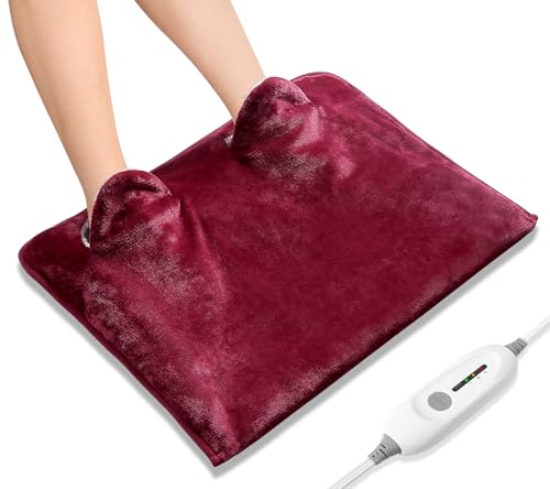 Electric Heated Foot Warmer Red