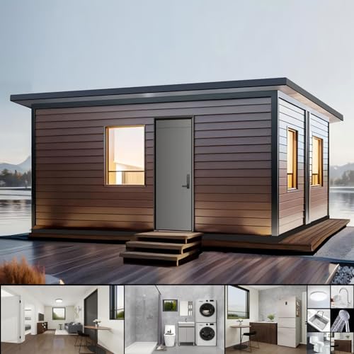 Customized 20 x 20ft(400 sq ft) 1-2 Bedroom Tiny House to Live in for Adults casas prefabricadas para Vivir Foldable Modular House for Sale Mobile Container House 1-5 Unit Room