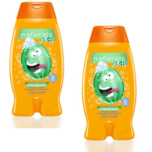 2 x Avon Naturals Kids Wacky Watermelon Shampoo and Conditioner (2 x 250ml) | Tear Free | Hypoallergenic | Cruelty Free - Image 6