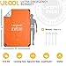 UTOOL 5-Layer Ultra Emergency Blanket Survival Blanket Heavy Duty Thermal Outdoor Waterproof Survival Space Blanket for Hiking, Camping, Orange