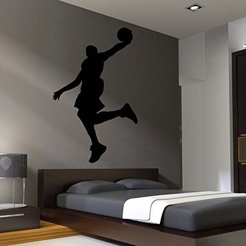 customwallsdesign basket-ball sticker mural Chambre Decor Art Stickers garçons Slam Dunk