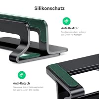 UGREEN Laptop Ständer Vertikaler Aluminium mit Thermischer Basis (Schwarz) – Ansicht 7