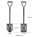 Shovel, All Metal Shovels for Digging, Heavy Duty Shovel with D-Handle and Hardened-Steel Blade Spade Shovels for Camping,Gardening Spade Shovels 30in Small Steel Shovel