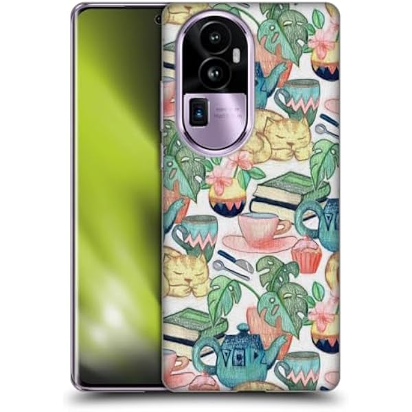 Head Case Designs Oficjalnie Licencjonowany Micklyn Le Feuvre Leniwe Popoludnie Kreda Pastelowa Ilustracja Wzory 2 Soft Gel Case Etui Kompatybilny z Oppo Reno10 Pro