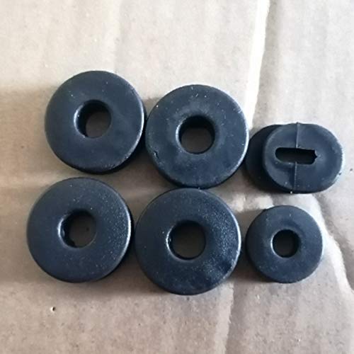 KESOTO 2x 6x Performance Rubber Side Cover Grommet Seal para Suzuki GN125 GN125
