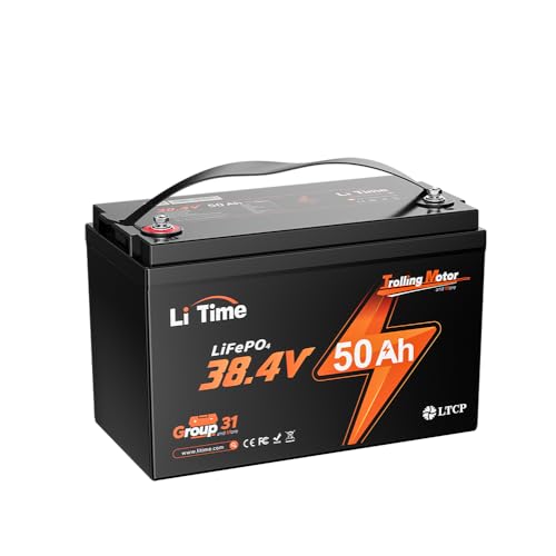 LiTime 36V 50Ah TM LiFePO4 Battery with Low Temp Protection,