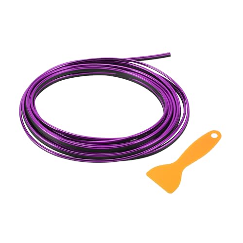 Hihaha Air Vent Decoration Strip/for All Straight Air Vent Outlet for Car Interior Air Vent Decoration Strip/Durable PVC, Plating / 1Set Purple