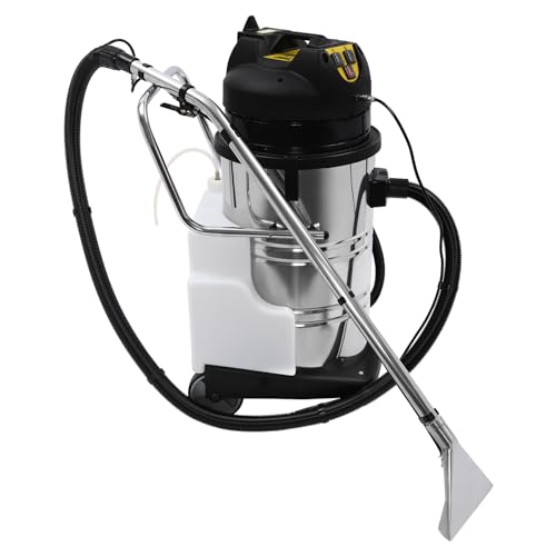 Commercial Carpet Cleaning Machine 80L/21Gal Carpet Spraying Floor Brush Cleaner Extractor Vacuum Washing Machine 3 in 1 with Long Flat/Dust/Water Vacuum Head