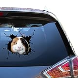 Camellia Print Guinea Pig Stickers Scrapbooking Guinea Pig Car Decal Funny Face Small Auto Sticker for Farmer Cool Vinyl Garage Atickers