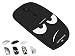 Silent Wireless Bluetooth Mouse Rechargeable - Tsmine Newest Mini Mouse Ultra Thin Optical Mouse Wireless Mice for MacBook,Notebook,Laptop,PC,Tablet - Black Mouse