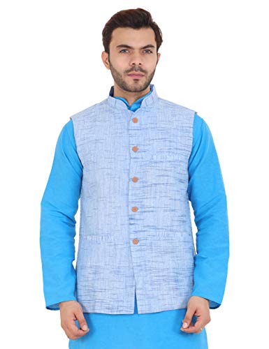 Image of LATEST CHIKAN Men's Textured Nehru Jacket