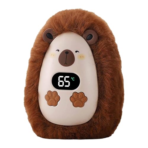 kowaku Pocket Hand Warmer Handwarmer Adjustable Temperature USB Hand Warming for Bedroom Camping Home Daily Use Travel, Dark Brown