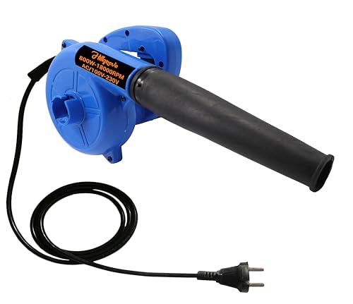 Image of Hillgrove BlueElectric Air Blower and Suction Dust Cleaner for AC /Computer /Home with Air Blower Machine Gun Dust Cleaning Forward Curved Air Blower (Corded Vacuum) (800 Watt)