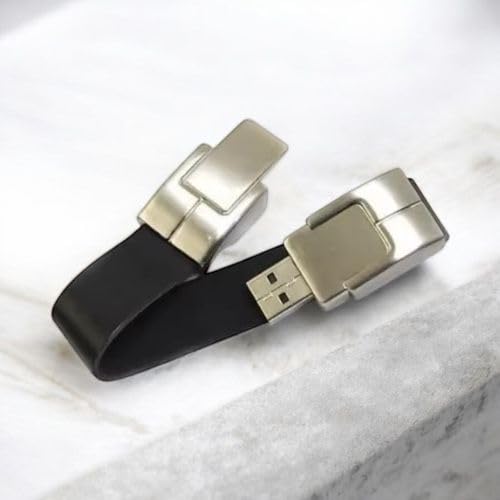 64GB Bracelet PU Leather Premium Pendrive | Wristband USB Flash Drive | Fancy Designer Pen Drive | Unique Gift for Men Women | USB 2.0 | Grade A Chip-image-47