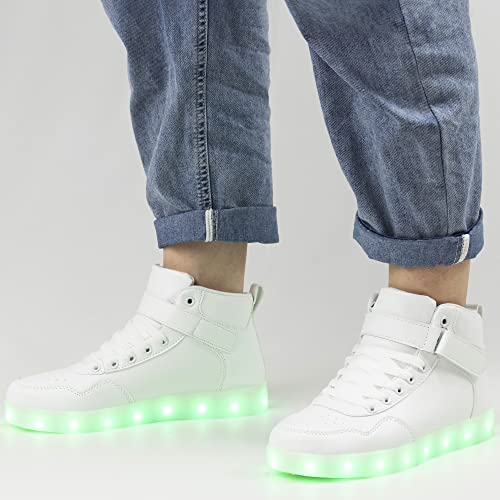 APTESOL Modieuze kindersneakers met LED verlichting, knipperende sportschoenen, oplaadbaar, voor jongens en meisjes