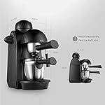 QJRGUY with Milk Frothing Arm 5 Bar Pressure Pump,730W Maker 240Ml, Style Espresso Coffee Machine - Image 5