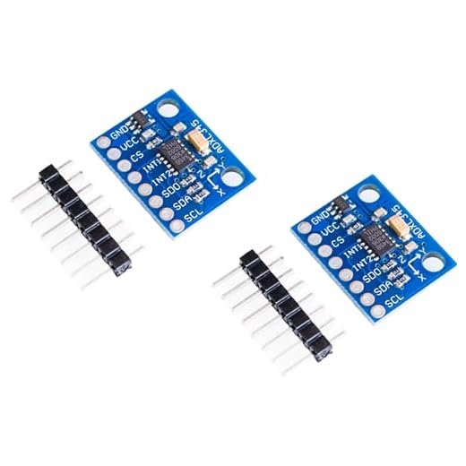 TECNOULAB 2 pezzi GY-291 ADXL345 Modulo di accelerazione del sensore di gravità digitale a 3 assi Inclinazione