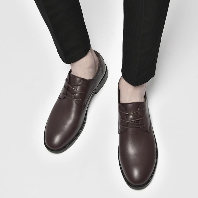 Men's Fashion Wingtip Brogue Shoes Non-Slip Waterproof Business Formal Derby Shoes Business Pointed Toe Oxford Shoes for Men3